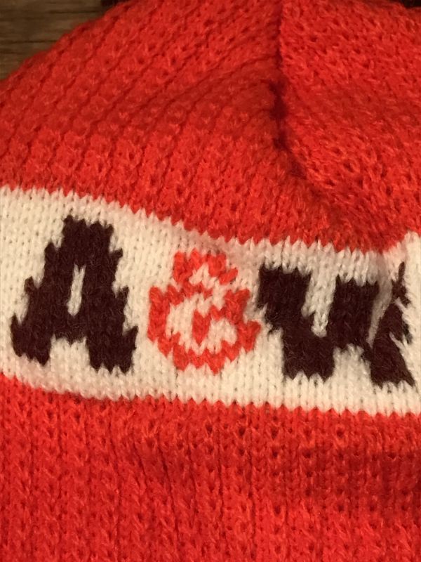 A&W Knit Hat ビンテージ ニット帽子 A&W ファーストフード 