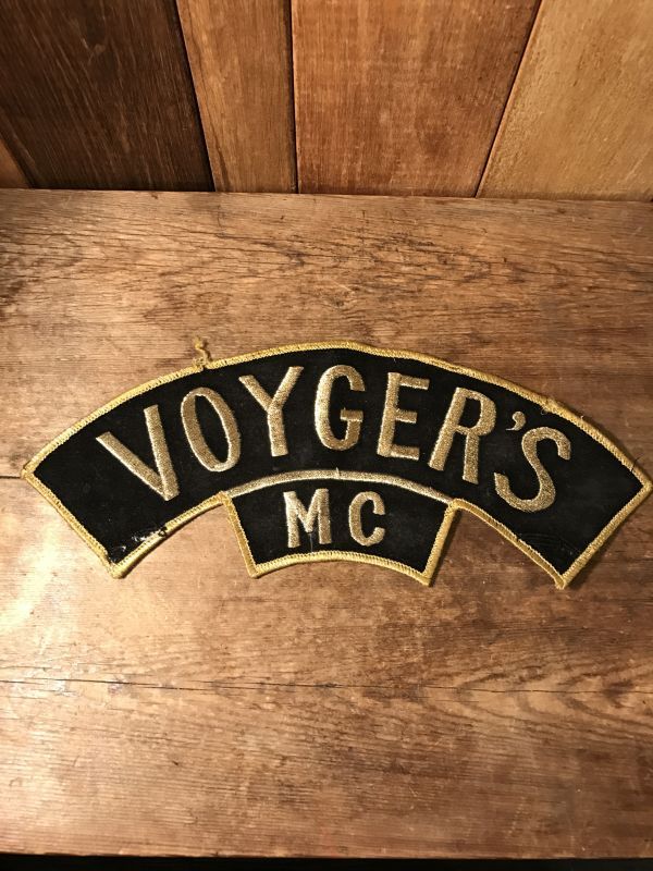 Voyger's MC Patch ビンテージ モーターサイクル ワッペン ビッグパッチ 70年代 ヴィンテージ vintage - STIMPY( Vintage Collectible Toys）スティンピー(ビンテージ コレクタブル トイズ）