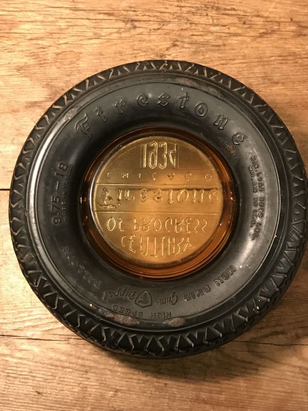 Firestone Rubber Tire Ashtray ビンテージ ファイヤーストーン タイヤ