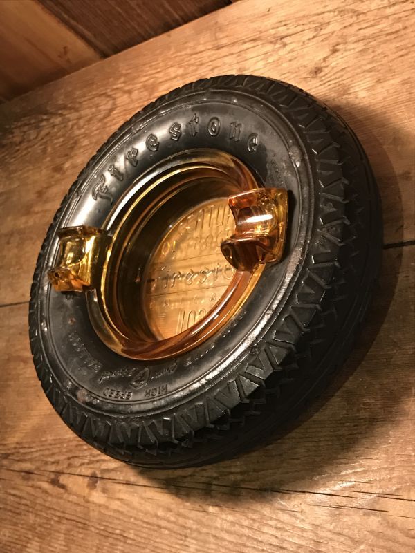 Firestone Rubber Tire Ashtray ビンテージ ファイヤーストーン タイヤ