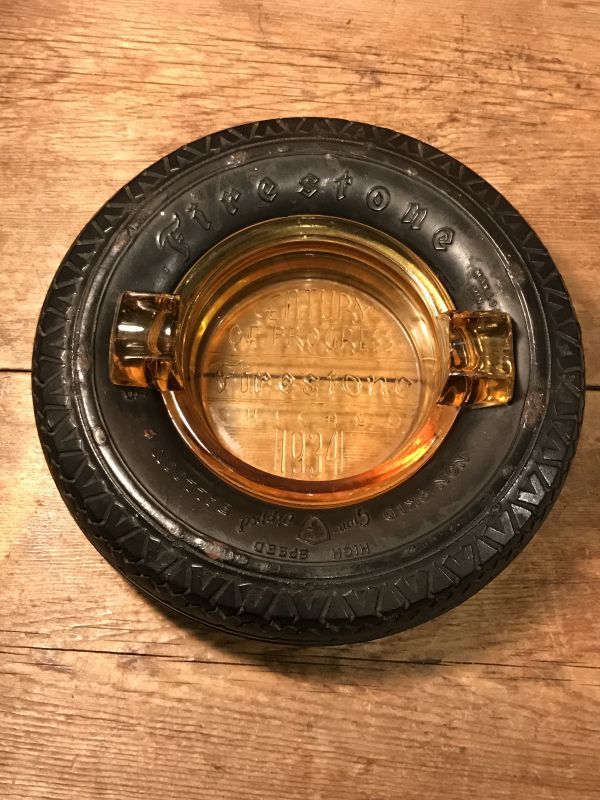 NOS ヴィンテージ ファイヤーストーン 灰皿 fire stone-