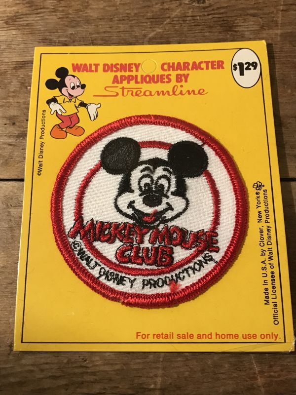 Mickey Mouse Club Patch ミッキーマウスクラブ ビンテージ ワッペン 