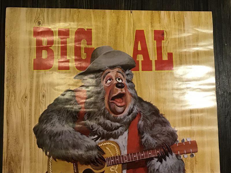 Big Al Country Bear Poster ビッグアル ビンテージ ポスター カントリーベア ディズニー 70年代 ヴィンテージ Vintage Stimpy Vintage Collectible Toys スティンピー ビンテージ コレクタブル トイズ