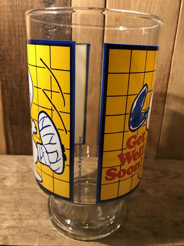 Snoopy Peanuts Big Glass スヌーピー ビンテージ グラス ピーナッツ コップ 70年代 ヴィンテージ Vintage Stimpy Vintage Collectible Toys スティンピー ビンテージ コレクタブル トイズ