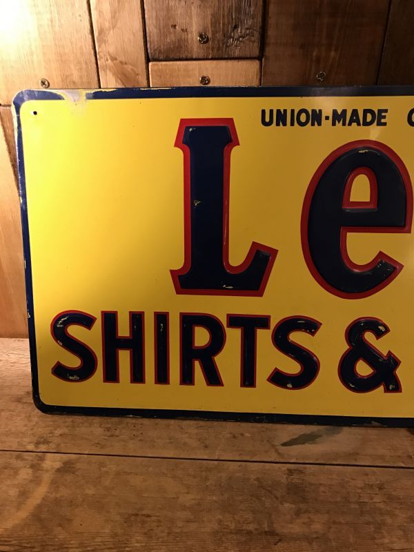 リー Lee 看板 3枚 セット 復刻 40's 50's 金属製 スチール