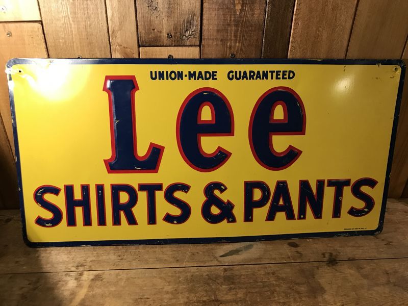 リー Lee 看板 3枚 セット 復刻 40's 50's 金属製 スチール