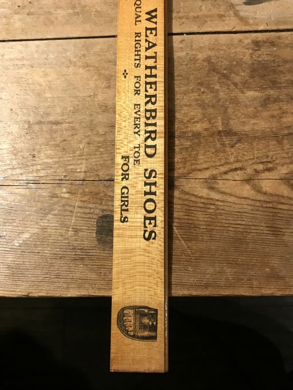 Advertising Wood Yard Stick　定規　ビンテージ　物差し　アンティーク　ルーラー　インダストリアル　ヴィンテージ　vintage