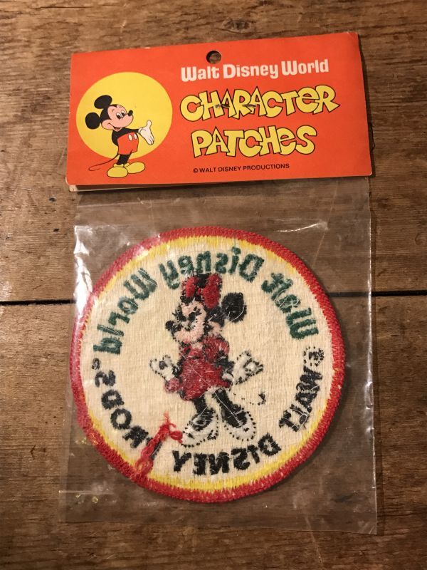 Disney World Minnie Mouse Patch ミニーマウス ビンテージ ワッペン 70年代 ディズニー パッチ ヴィンテージ Vintage Stimpy Vintage Collectible Toys スティンピー ビンテージ コレクタブル トイズ