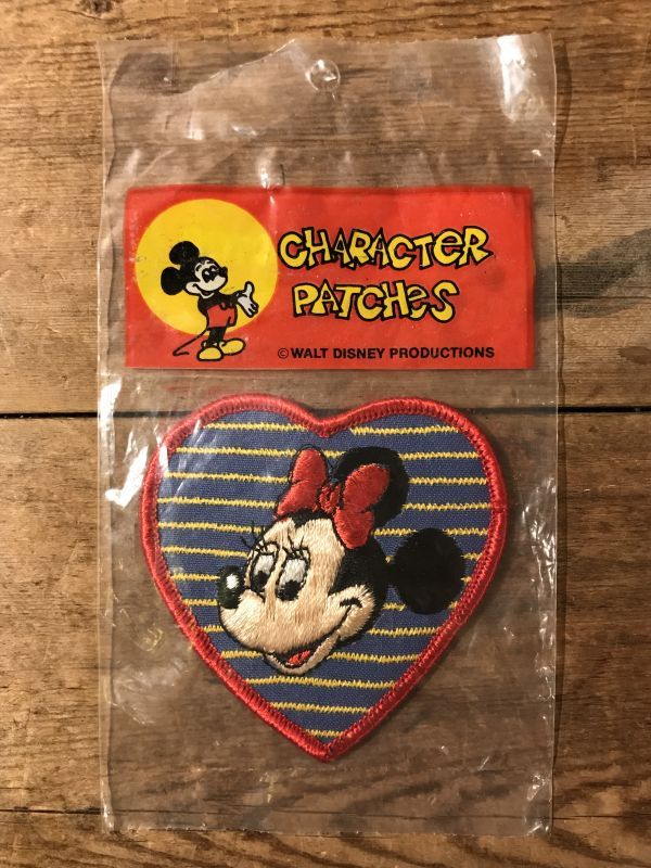 Disney Minnie Mouse Patch ミニーマウス ビンテージ ワッペン 80年代 ディズニー パッチ ヴィンテージ Vintage Stimpy Vintage Collectible Toys スティンピー ビンテージ コレクタブル トイズ