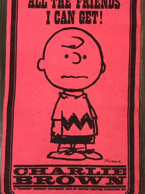ヴィンテージ peanutsライナス フェルトバナー RED-www.coumes-spring
