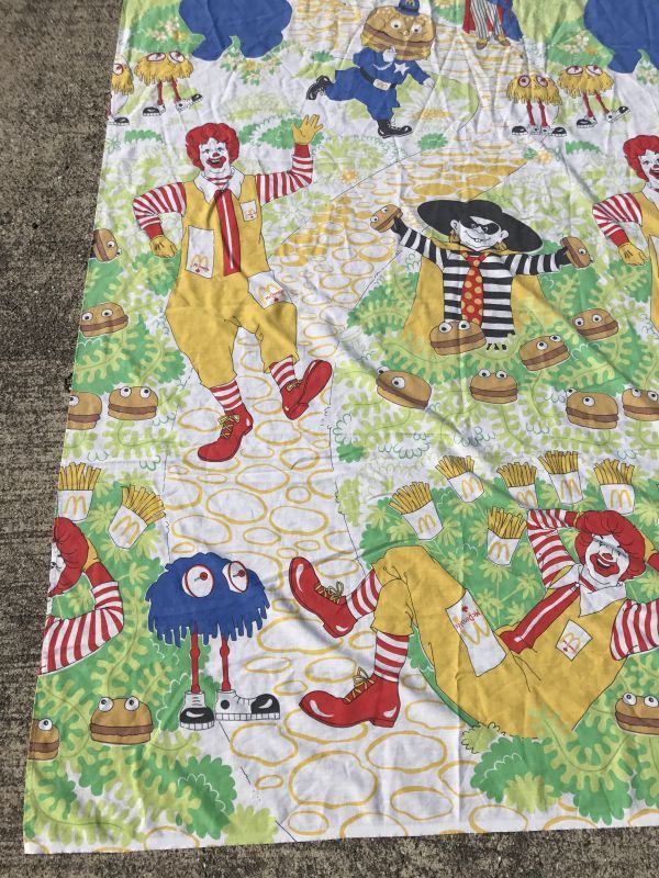 McDonald's Canada Twin Flat Sheet マクドナルド ビンテージ シーツ