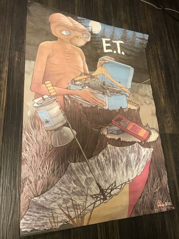 McDonalds E.T. Poster イーティー ビンテージ ポスター 80年代