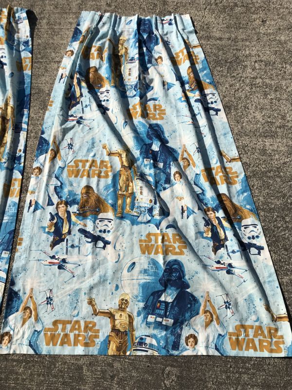 Star Wars Curtain Set スターウォーズ ビンテージ 70年代 カーテン