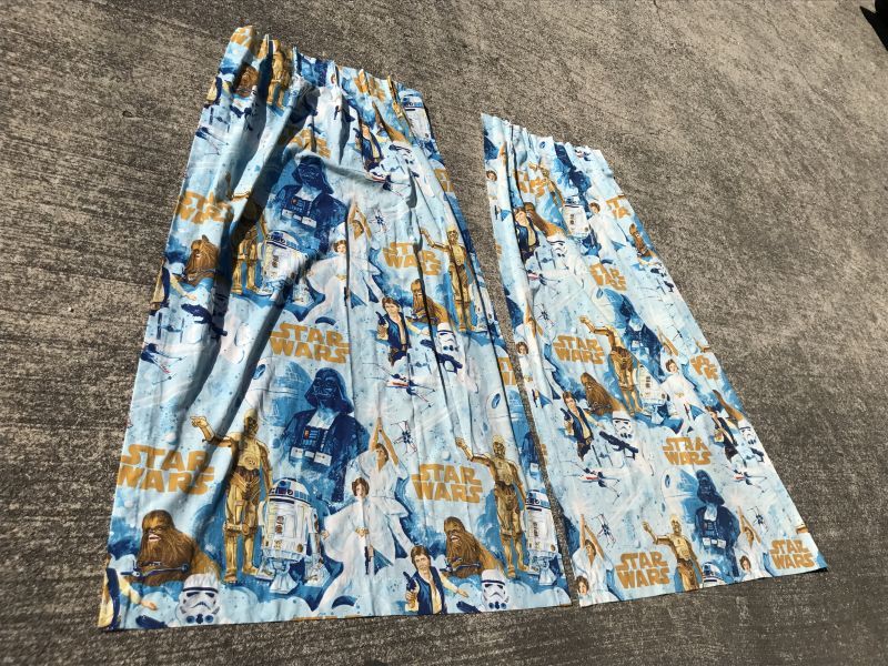 Star Wars Curtain Set スターウォーズ ビンテージ 70年代 カーテン