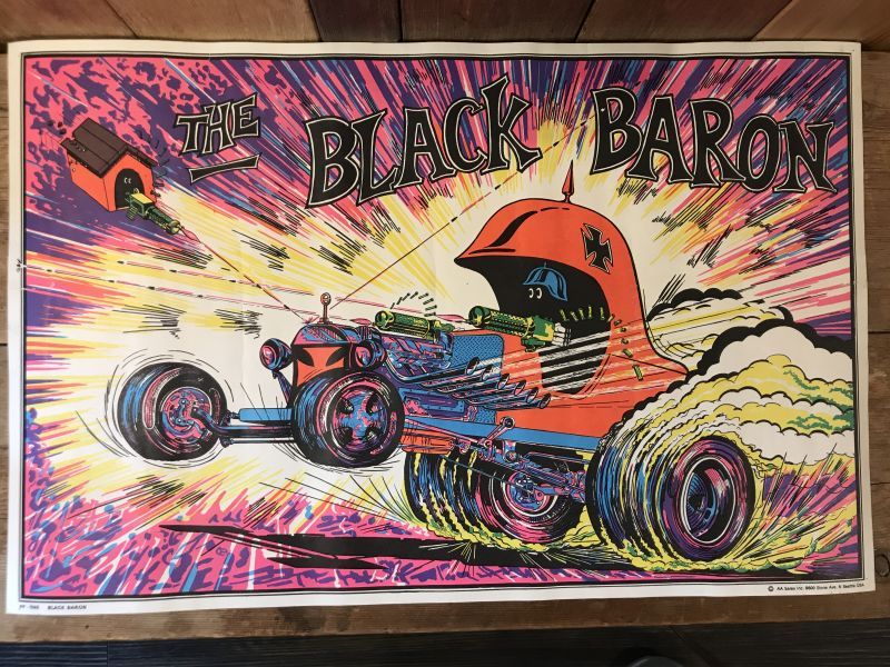 Wood Frame Vintage Poster パンサーピンナップガール