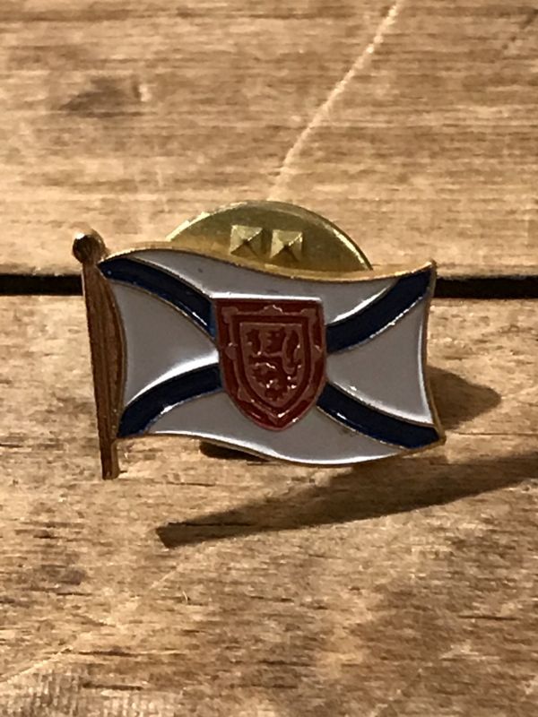 Scotland Flag Pin Badge スコットランド ビンテージ ピンバッジ 獅子の紋章 80年代 ピンズ ピンバッチ ヴィンテージ Vintage Stimpy Vintage Collectible Toys スティンピー ビンテージ コレクタブル トイズ