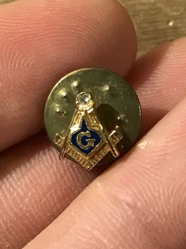 Freemasonry Pin Badge フリーメーソン ビンテージ ピンバッジ 90年代 