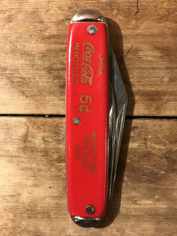 Coca Cola Pocket Knife　コカコーラ　70年代　ポケットナイフ　アドバタイジング　企業物　ヴィンテージ　vintage