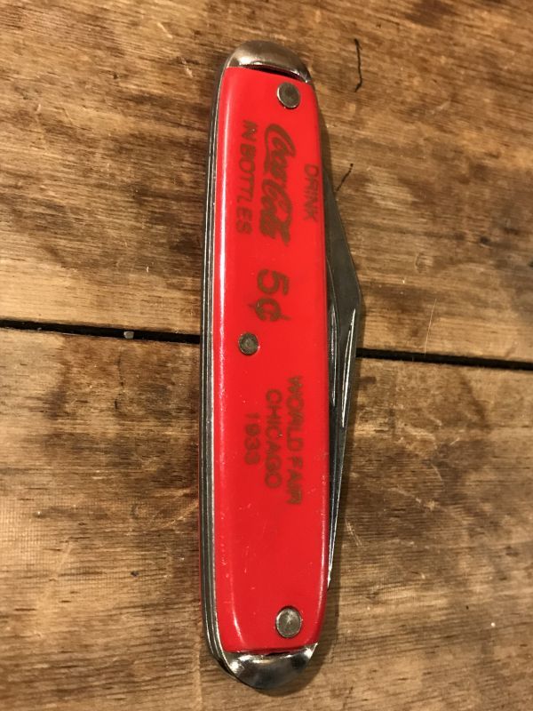 Coca Cola Pocket Knife　コカコーラ　70年代　ポケットナイフ　アドバタイジング　企業物　ヴィンテージ　vintage
