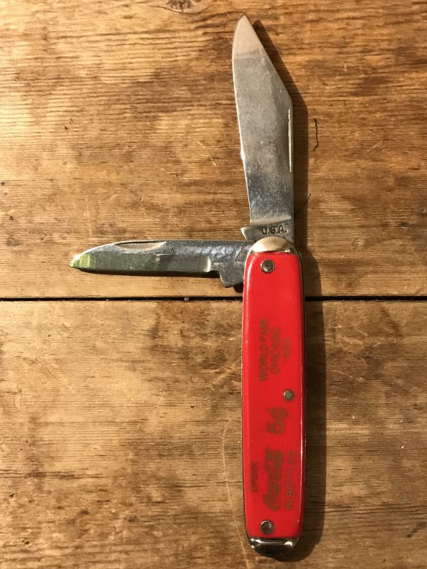 Coca Cola Pocket Knife　コカコーラ　70年代　ポケットナイフ　アドバタイジング　企業物　ヴィンテージ　vintage