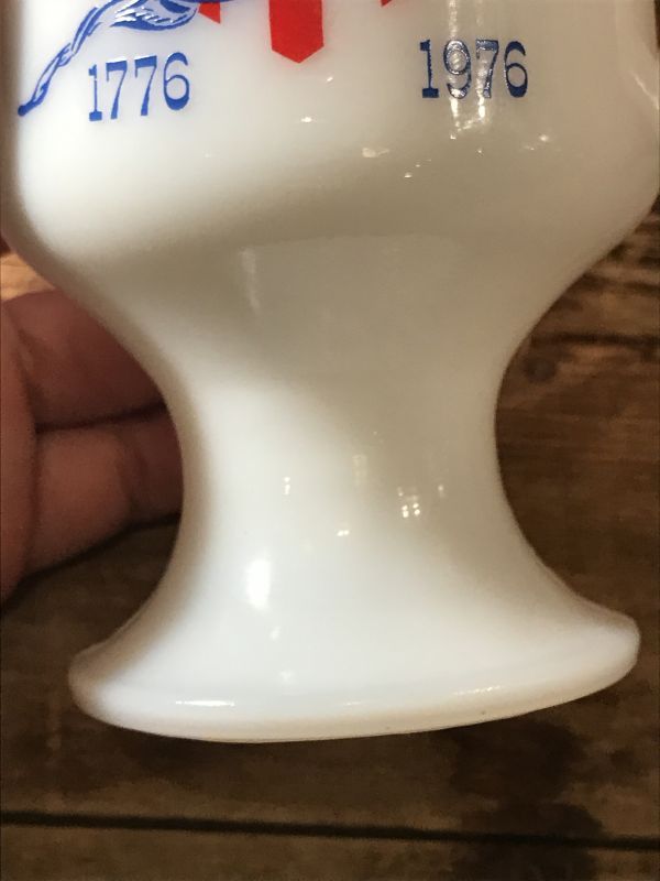 MFA Farmers Elevator  Produce Co. Footed Mug フェデラル 70年代 アメリカンイーグル フッテッドマグ  ミルクガラス ファイヤーキング ヴィンテージ vintage - STIMPY(Vintage Collectible  Toys）スティンピー(ビンテージ コレクタブル トイズ）