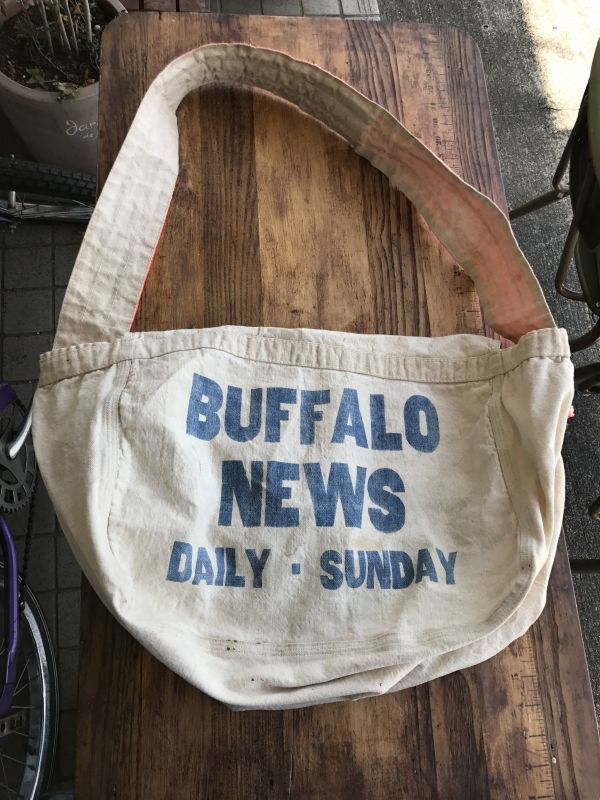 【希少】vintage newspaper bag ニュースペーパーバッグ