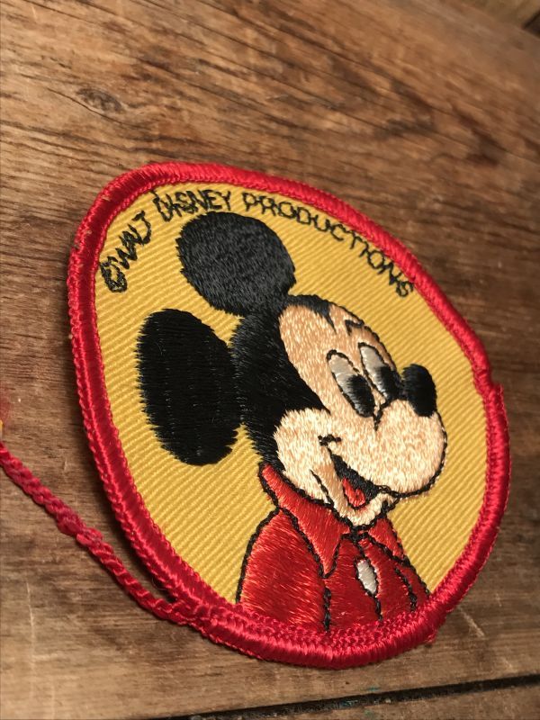 Disney Mickey Mouse Patch ミッキーマウス ワッペン 70年代