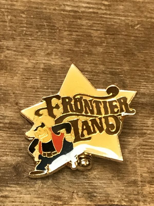 Disney Pete Frontier Land Enamel Pin Badge ピート ピンバッジ 80