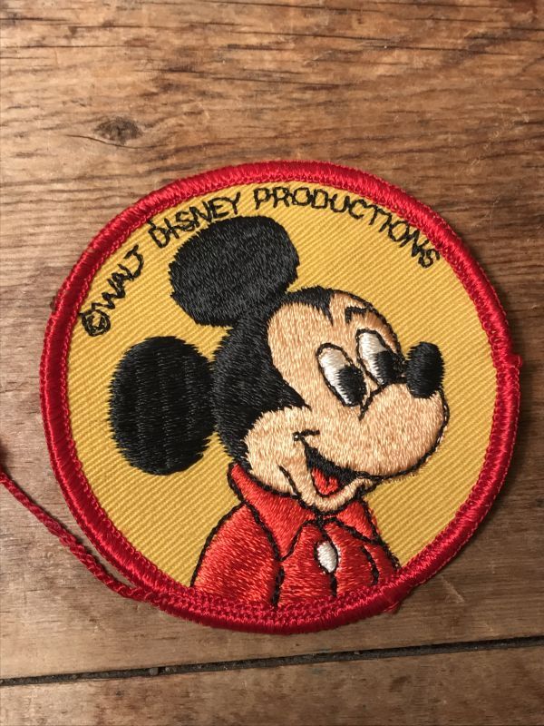 Disney Mickey Mouse Patch ミッキーマウス ワッペン 70年代