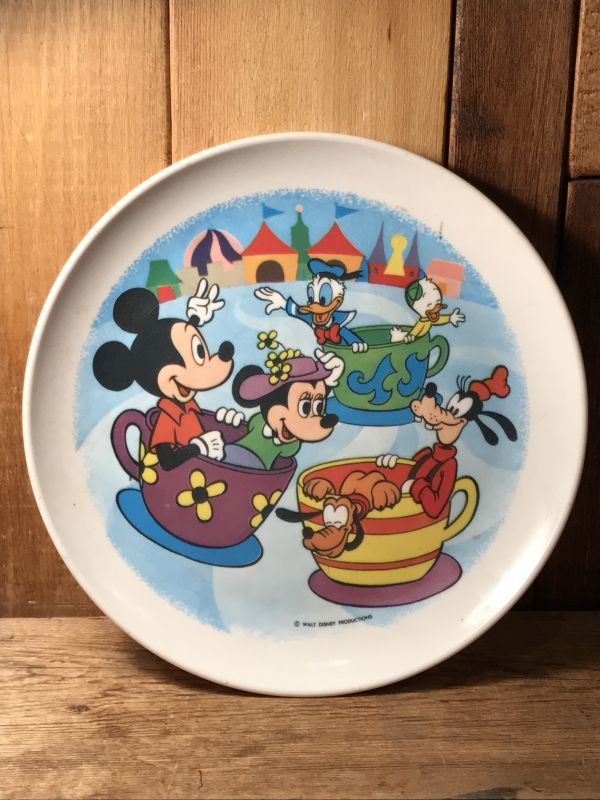 Disney Character Plastic Dish ディズニー お皿 80年代 ミッキーマウス プレート ミニー ドナルドダック ヴィンテージ Vintage Stimpy Vintage Collectible Toys スティンピー ビンテージ コレクタブル トイズ