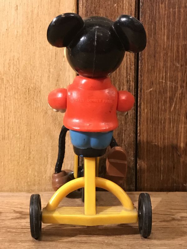 Disney Mickey Mouse Tricycle Figure ミッキーマウス 三輪車 フィギュア 70年代 ディズニー トイ ヴィンテージ Vintage Stimpy Vintage Collectible Toys スティンピー ビンテージ コレクタブル トイズ