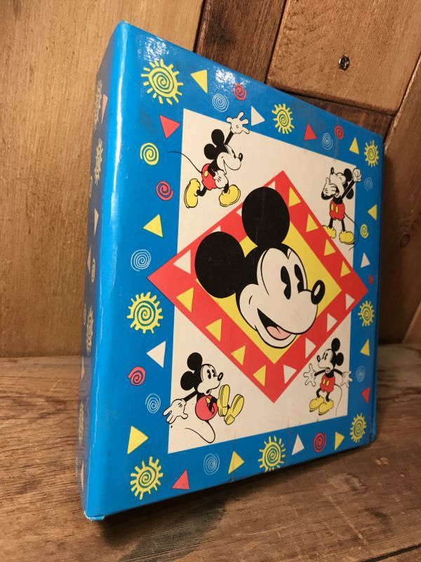 Disney Mickey Mouse Mini Binder ミッキーマウス バインダー 80年代 ディズニー ファイル ヴィンテージ Vintage Stimpy Vintage Collectible Toys スティンピー ビンテージ コレクタブル トイズ