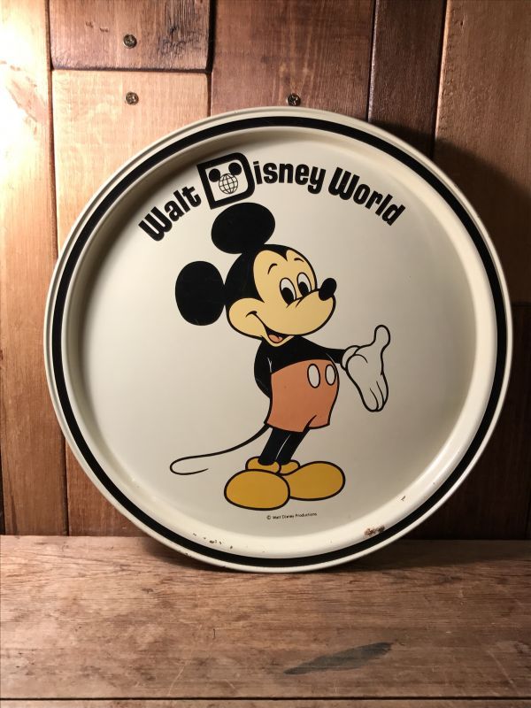Disney World Mickey Mouse Metal Tray ミッキーマウス トレイ ディズニーワールド 70年代 お盆 ヴィンテージ Vintage Stimpy Vintage Collectible Toys スティンピー ビンテージ コレクタブル トイズ