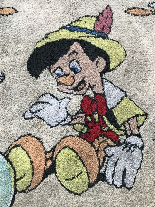 Disney Pinocchio Rug ピノキオ ラグマット ディズニー 50年代