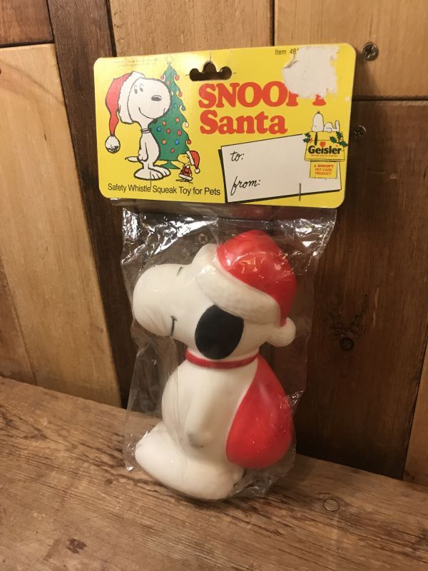 Snoopy Peanuts Santa Squeeze Vinyl Figure スヌーピー ビンテージ