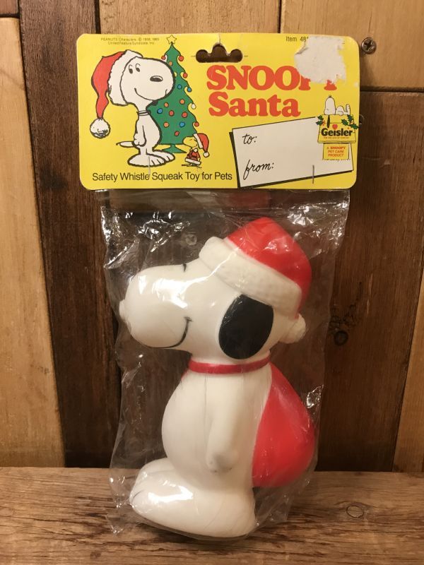 Snoopy Peanuts Santa Squeeze Vinyl Figure スヌーピー ビンテージ