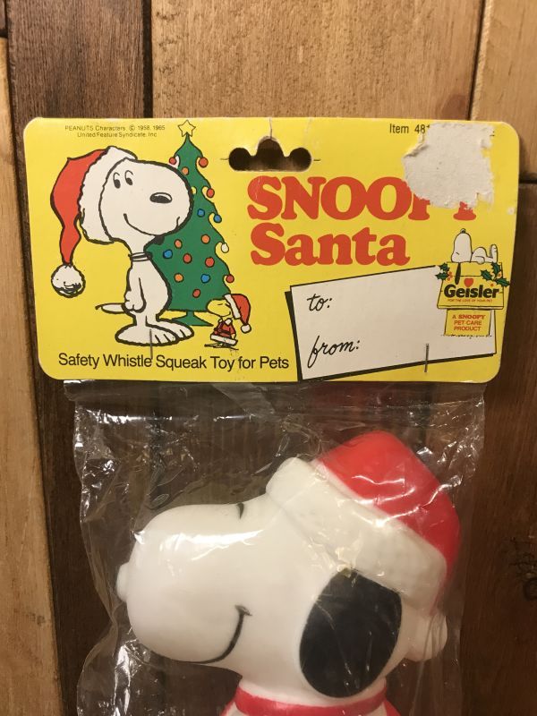 Snoopy Peanuts Santa Squeeze Vinyl Figure スヌーピー ビンテージ