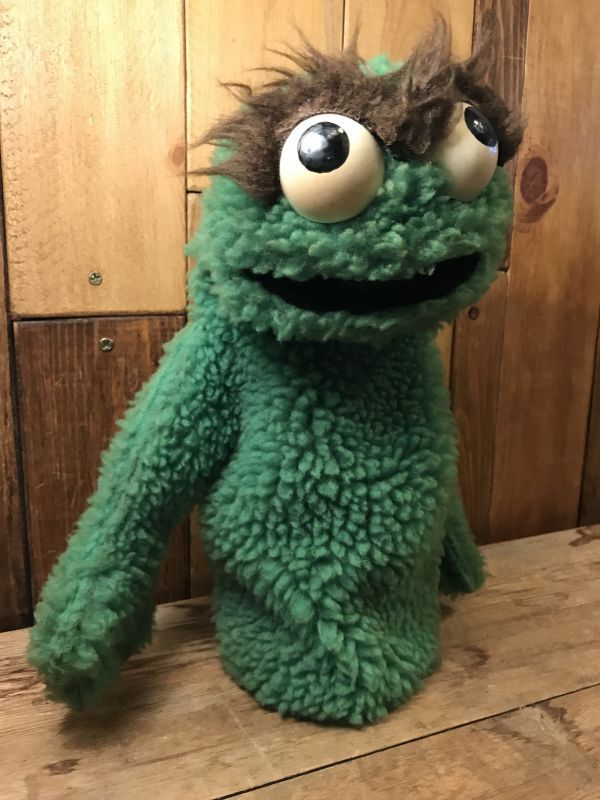 Sesame Street Oscar The Grouch Puppet Doll セサミストリート ビンテージ オスカー パペットドール 70年代 Stimpy Vintage Collectible Toys スティンピー ビンテージ コレクタブル トイズ