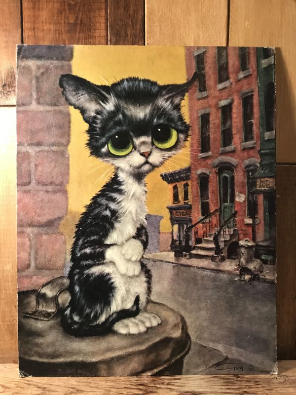 BIG EYES GIG ヴィンテージ レトロ 60s 絵 壁掛け アート