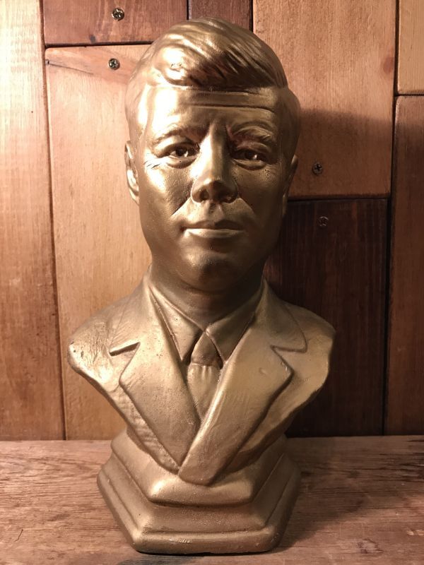 John F. Kennedy Paper Mash Figurine ケネディー ビンテージ ペーパー 