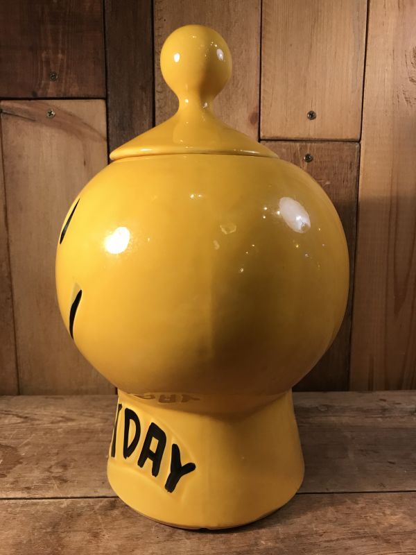 Smile “Have A Happy Day” McCoy USA Cookie Jar スマイル ビンテージ 