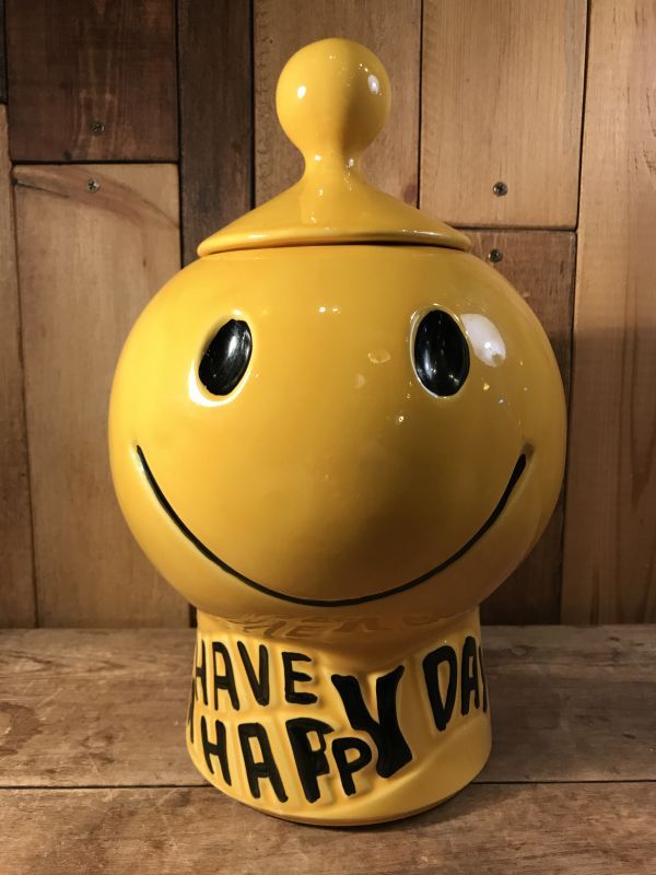 スマイリーフェイス クッキージャー マッコイ SMILEY FACE Cookie Jar 