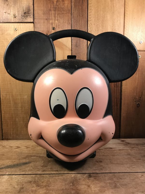 Disney Mickey Mouse Head Lunch box ミッキーマウス ビンテージ 