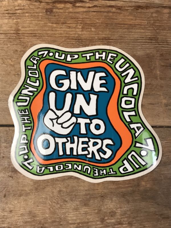7up The Uncola Sticker セブンアップ ビンテージ ステッカー 70年代