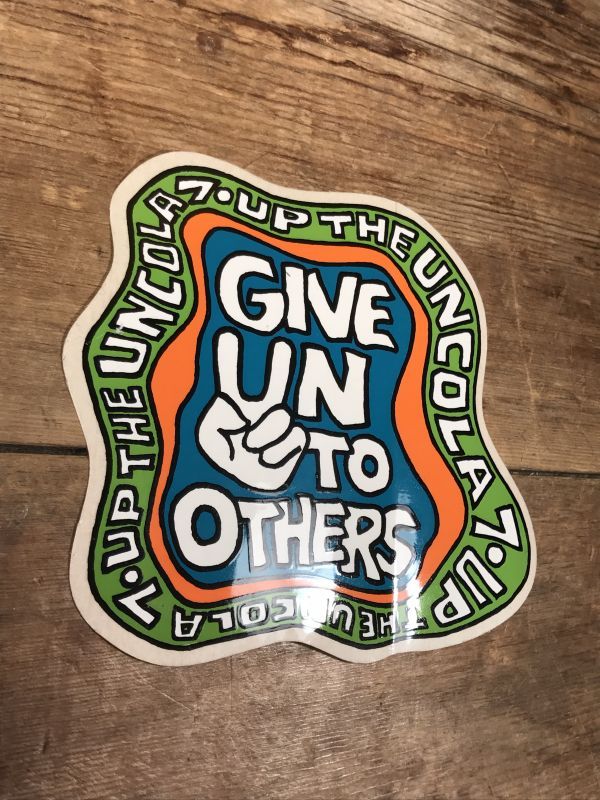 7up The Uncola Sticker セブンアップ ビンテージ ステッカー 70年代