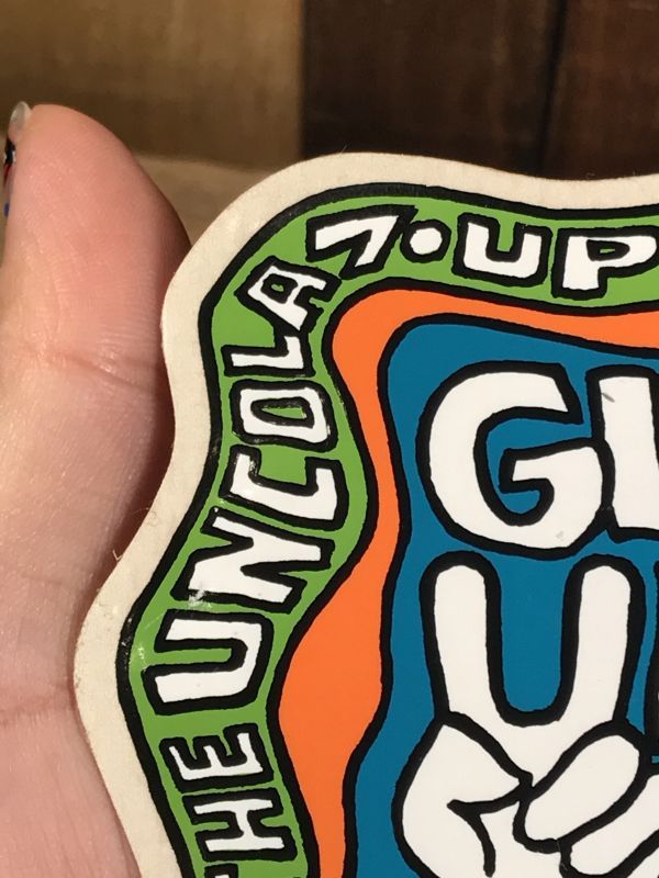 7up The Uncola Sticker セブンアップ ビンテージ ステッカー 70年代