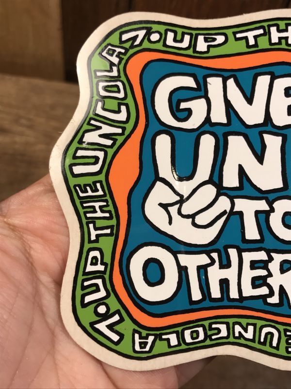 7up The Uncola Sticker セブンアップ ビンテージ ステッカー 70年代 STIMPY(Vintage Collectible  Toys）スティンピー(ビンテージ コレクタブル トイズ）