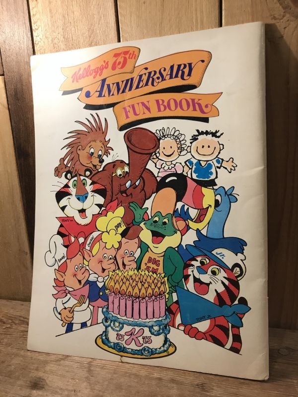 Kellogg S 75th Anniversary Coloring Fun Book ケロッグ ビンテージ カラーリングブック 塗り絵 80年代 Stimpy Vintage Collectible Toys スティンピー ビンテージ コレクタブル トイズ