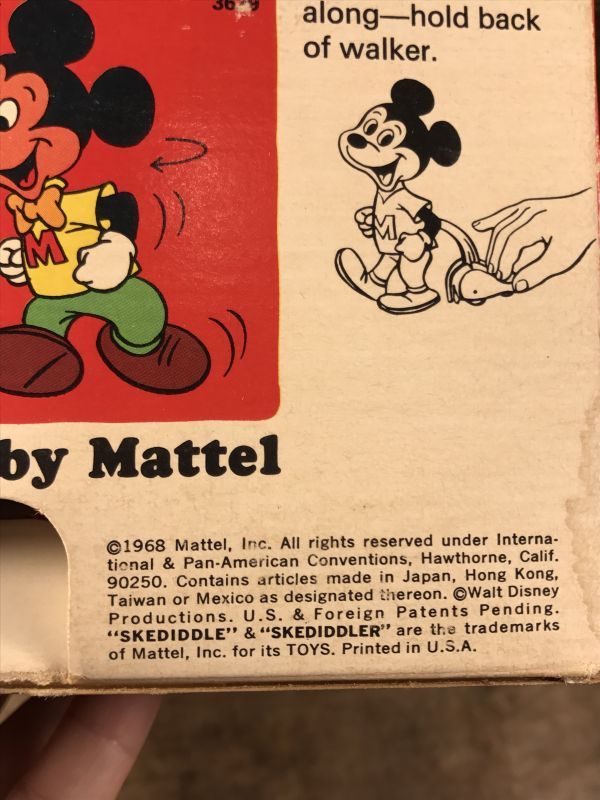 Mattel Skediddler Mickey Mouse ミッキーマウス ビンテージ ドール