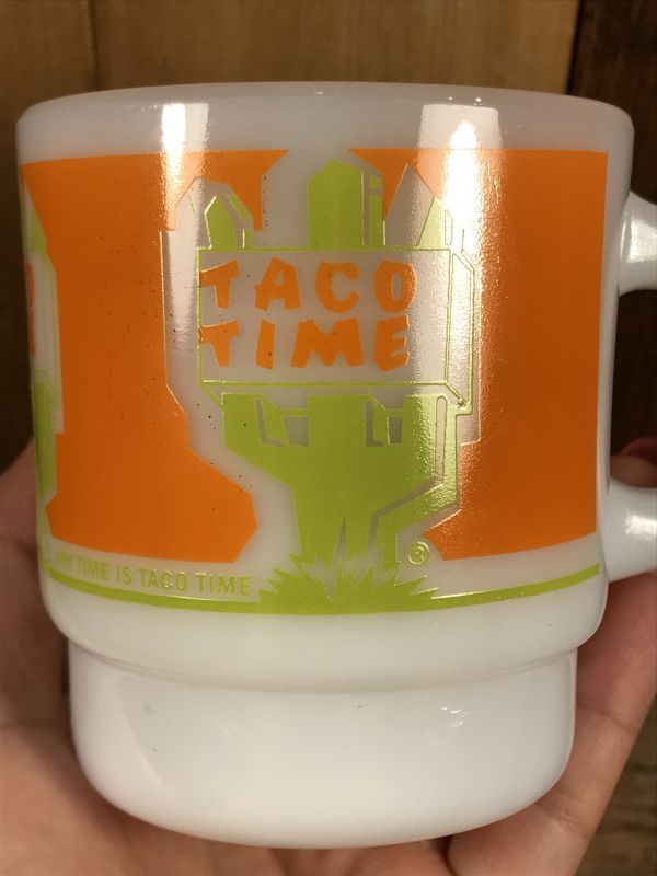Fire King Taco Time Stacking Mug タコタイム ビンテージ